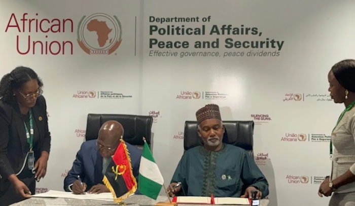 Nigeria, Angola Sign Visa Waiver Deal for Diplomatic Passport Holders The memorandum of understanding, (MoU), was signed during the 39th African Union Summit in Addis Ababa, Ethiopia on Sunday.