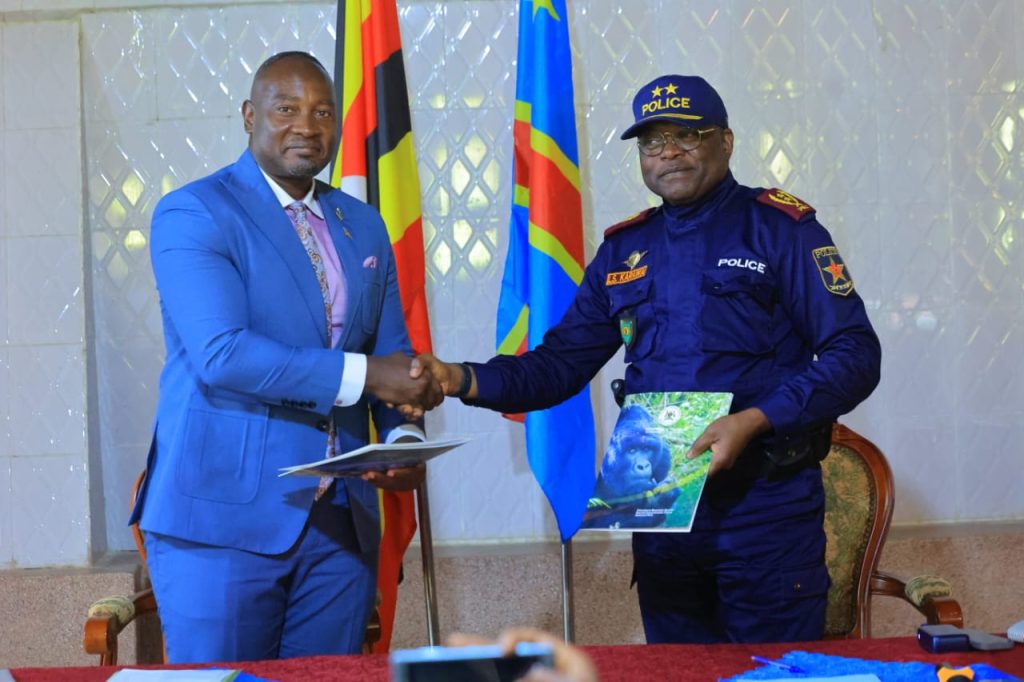 Farid Kaliisa, Uganda’s ambassador to the Congo, and Divisional Commissioner Karawa de Ngamo Louis Segond, the vice governor of North Kivu Province.