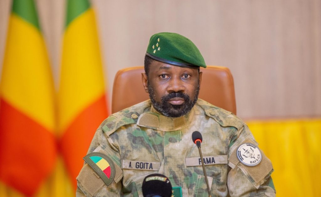 Mali's President of the Transition, General Assimi Goïta.