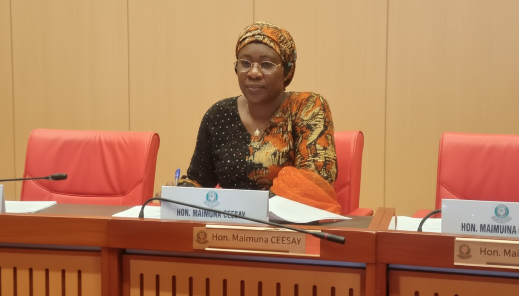 Gambian Lawmaker Honorable Maimuna Ceesay was elected as Treasurer of the ECOWAS Female Parliamentarians Association (ECOFEPA) on Saturday, 6th December 2025.