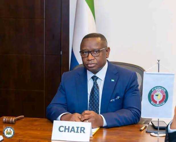 ECOWAS Warns of Risk to Global Peace and Security as Middle East Crisis Escalates ECOWAS Chairman, H.E. Dr. Julius Maada Bio.