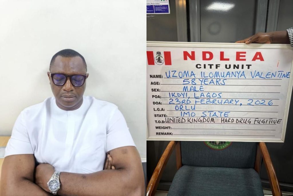 Ilomuanya was apprehended at a location in Lagos on Monday following a well-coordinated operation by officers of the Agency’s Special Operations Unit.